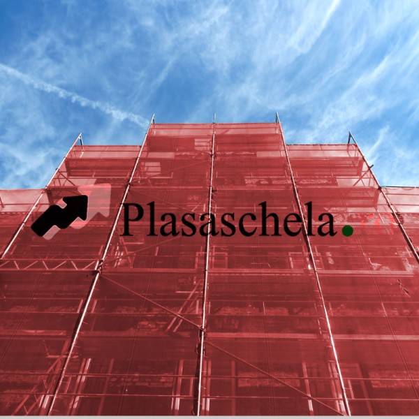 Plasa 360mp, de protectie si umbrire, culoare rosu, 35gr, in rola