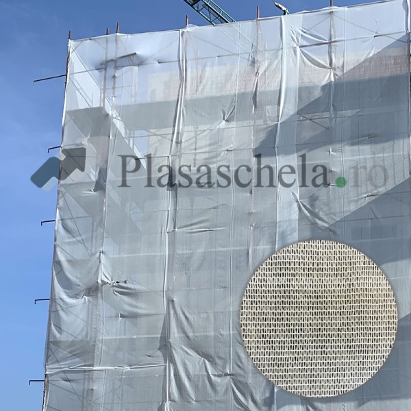 Plasa 155mp, protectie schela, alba 50gr in rola